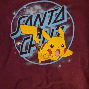 Santa Cruz Skateboards Kids Pikachu  Hoodie Medium